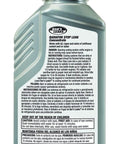 Radiator Stop Leak 11 Oz Gray Sealant bottle back view showing label and instructions for use in cooling systems.