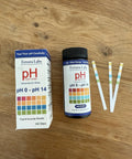 PH Test Strips 0-14, 100 Count, Litmus Paper For Water, Pools, Aquariums, Urine And Saliva Testing, Includes Color Chart