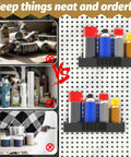 Four Pack Magnetic Spray Can Holders For Garage And Home Workshop Grab And Go Wall Mounted Tool Organizer With Open Access Design