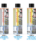 Three REV X E85 Super Tester ethanol testing kits by Amazon, front view with labeled steps 1-3.