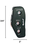 Oversized Plastic Three Dial Umpire Indicator Black For Baseball Games, durable lightweight signaling strikes balls outs