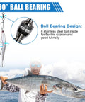 Ball Bearing Swivel With Coastlock Snaps Stainless Steel Fishing Tackle For Quick Change Lures And Leaders Smooth Rotation For Trolling Spinning Bottom Fishing And Rig Setups, 360° ball bearing design