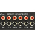 8 Port DC Power Distribution Strip with Banana Jack Outputs, heavy duty pro lab power splitter for 0 to 60V DC 50 Amp input.