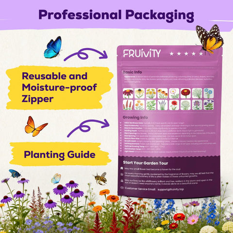 Bulk Wildflower Seeds Pack With Sixteen Varieties Perennial And Annual To Attract Bees Butterflies And Hummingbirds High Germination For Outdoor Pollinator Gardens A Totally Sweet Gift For Mom And Garden Lovers