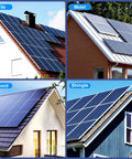 Heavy Duty Roof Solar Panel Mounting Bracket Kit for 1 to 4 Panels installed on tile, metal, wood, and shingle roofs