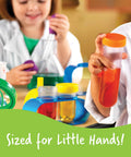 Children playing with Hands On Primary Science Lab Activity Set For Kids Real Sized Tools Safe Chemistry Experiments And STEM Projects
