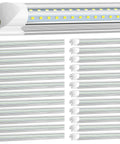 25 Pack 5 Foot LED Shop Lights With V Shape Design, 50W 6750LM 6000K Cool White, Linkable T8 LED Tube Lights for indoor use