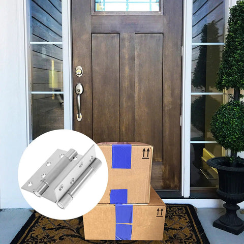 Stainless Steel Spring Door Hinges Double Action Self Closing For Indoor And Outdoor Doors with packages at entrance