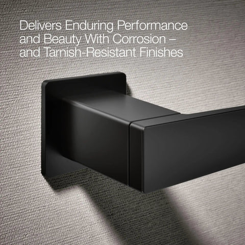 Honesty Pivoting Toilet Paper Holder With Quick Change Action And Clean Square Lines For A Sleek Modern Bath wall mount