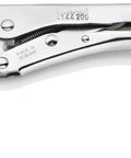 Angled 8 Inch Long Nose Locking Pliers With Toggle Action For A Grip That Holds Tight, Chrome Vanadium Jaws and Adjustment Screw