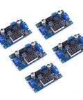 Five Dope LED Display Voltmeter Buck Converter With 4.0-40V Input To 1.25-37V Adjustable Output 2A DC-DC Step-Down Power Supply Modules