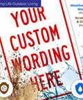 Personalized Metal Sign With Red Border For Office Home Business And Airbnb 10 By 7 Inches Rust Free Aluminum Weather Resistant Made In USA