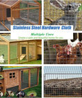 Heavy Duty Stainless Steel Hardware Cloth 23 Gauge One Quarter Inch Openings 16 Ft By 8 Ft Welded Wire Mesh for fencing projects.