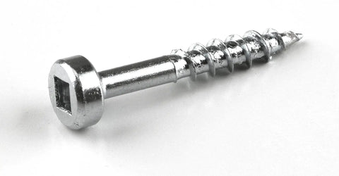 Zinc Pocket Hole Screws 1 Inch Coarse Thread Pan Head Indoor Use 100 Count Pack Built For Woodworking Projects Cabinets And Furniture