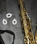 Euphonium Valve Guide Replacement Parts 3 Pack Plastic Valve Gasket For Easy Install Boosts Your Sound Quality Versatile Music Instrument Repair Gear For Musicians And Pros, white plastic gaskets