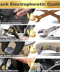 Comparison image showing Pro Grade 7/16 Ratchet Wrench With Silky Smooth 72 Tooth Gears and Cr-V construction vs traditional tools.