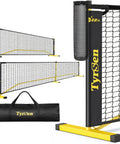 Portable Pickleball Net For Driveway 22 Foot Regulation Size Or 11 Foot Half Court Size With Ball Collector 2 In 1 Net With Carry Bag
