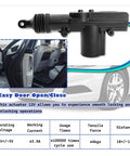 Two Piece Motorized Door Lock Actuator Kit With Tool Set 12V Two Wire Car Unlock System, door lock and car interior