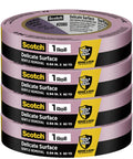 Delicate Surface Painter’s Tape With Edge Lock Technology For Sharp Lines 1 Inch By 60 Yards Pack Of 4 Gentle Blue Masking Tape