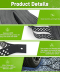 Gravel Grid HDPE Heavy Duty 4x33 Ft System showing material properties with tire on stabilized surface.