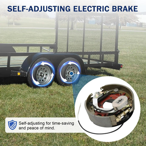 Badass Electric Trailer Brake Assembly Pair Built To Hustle Rock Solid Grip For Eight Thousand Pound Axles Utility Travel horse motorcycle