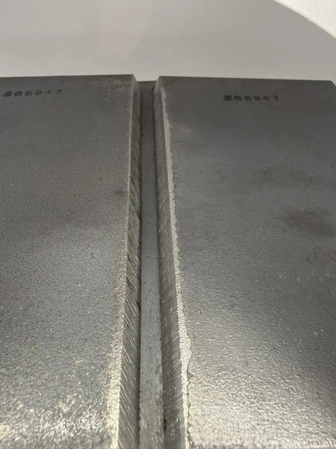 Welder Certification Test Plate For AWS D1.1 Limited Thickness Qualification With 0.25 Inch Root Gap, top view showing bevel details