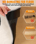 16 Pack Rug Tape Double Sided Carpet Tape Pads Grippers For Rugs On Hardwood Floors And Tiles Non Slip Pads Prevent Sliding Curling Or Bunching No Residue Easy To Remove showing no residue effect