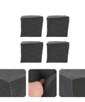 4 Piece Low Frequency Acoustic Absorption Blocks Polyurethane Wall Sound Dampener Noise Control Blocks For Recording Studio Home Theater, black foam blocks
