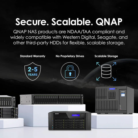 Heavy-Duty 4-Bay Desktop Nas Built To Crush Massive Data Loads Without Breaking A Sweat, Featuring multiple QNAP NAS devices.