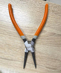 Extra Long 7 Inch Built Tough Heavy Duty Retaining Ring Pliers For External Circlips Snap Rings Circlip Removal Slip Joint Side Cutting Needle Nose Pliers Set For Pro Grade Installations