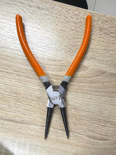 Extra Long 7 Inch Built Tough Heavy Duty Retaining Ring Pliers For External Circlips Snap Rings Circlip Removal Slip Joint Side Cutting Needle Nose Pliers Set For Pro Grade Installations