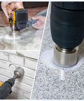 Top Shelf 5 Pack Diamond Hole Saw Bits For Glass And Ceramic Tile 7 Mm used on marble, grout, and granite for precise drilling.