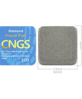 Diamond Hand Polishing Pads Set 60 100 200 400 Grit For Tile Stone Marble Glass Soft Grinding Pads front and textured side view
