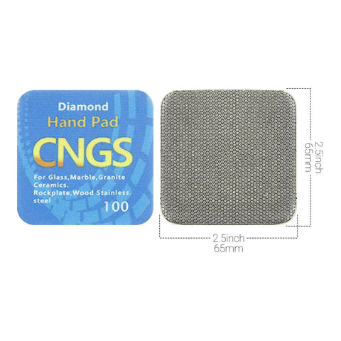 Diamond Hand Polishing Pads Set 60 100 200 400 Grit For Tile Stone Marble Glass Soft Grinding Pads front and textured side view