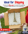 Eco Friendly Off White Plant Based Packing Peanuts Bulk Void Fill Padding For Fragile Moving Supplies Heavy Duty Cushion Material that fills gaps in shipping box.