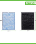 Upgraded MSA3 Replacement Filter For MSA3 And MSA3S Air Purifiers With 3 In 1 H13 True HEPA Odaller Pure Technology, size 11.5x15.6 in