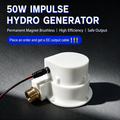 Portable 50W Micro Hydro Generator For Off Grid Power 1 To 60V Brushless Turbine Permanent Magnet Water Turbine Charger