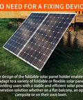 Two Pack Portable Folding Solar Panel Stand No Fixed Install Required holding dual panels outdoors