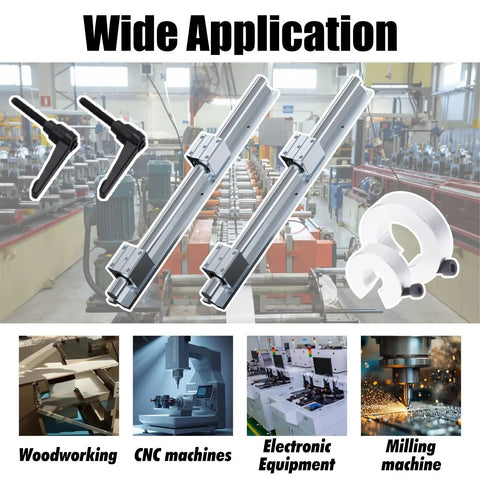Beefed Up Heavy Duty Slide Rails With 2000lbs Capacity For Precision Cutting Machines, low friction linear motion guides displayed