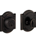 Single Cylinder Front Door Deadbolt With SmartKey Rekey Technology And Microban Protection In Venetian Bronze, Easy DIY