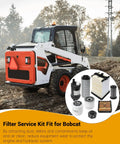 Skid loader with All In One Filter Service Kit For S450 S510 S530 S550 S570 S590 S595 S630 S650 And T450 T550 T590 T595 T630 T650