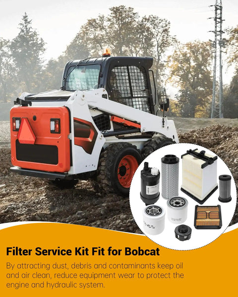 Skid loader with All In One Filter Service Kit For S450 S510 S530 S550 S570 S590 S595 S630 S650 And T450 T550 T590 T595 T630 T650