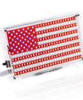 American Flag DIY Soldering Project Kit With Compact Acrylic Shell For Hands On Electronics Learning 0.3 By 0.5 Ft PCB Featuring 1206 SMD Pads