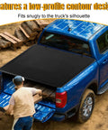 Premium Pull-Lock-Go Tonneau Cover For Ford Ranger 5ft Bed featuring low-profile design, snug fit, and direct loading area.