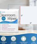Top Shelf Low Lint Cleanroom Wipes 9 By 9 Inches 300 Count Heavy Duty Absorbent Sheets For Lab Glass Electronics Killer Solvent Friendly Precision Cleaning Straight Up No Mess Results packaging with dimensions displayed.