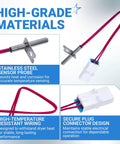 Dryer Thermistor Assembly For LG And Kenmore Dryers Easy Install Replacement Sensor with stainless steel probe and wiring details