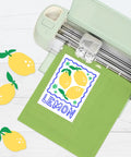 Lightweight Inkjet Printable Heat Transfer Paper For Light Fabrics Iron On HTV Sheets 8x11 Inches 25 Sheets Made In USA Perfect For T Shirts Hoodies Bags And Hats with lemon design in cutting machine