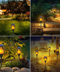 Solar Tiki Torch Lights With Flickering Flame Outdoor LED Lamp Waterproof For Yard Patio Garden And Porch Landscape Decor Solar Powered Lights For Vibe Lighting