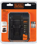 Black+Decker 20V Max Lithium Battery Charger With 2 Amp Output for PowerConnect 12V Max and 20V Max Batteries