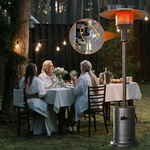 Repair Kit With Thermocouple And Safety Tilt Switch For Outdoor Propane Heaters Replacement Parts beside outdoor dining area